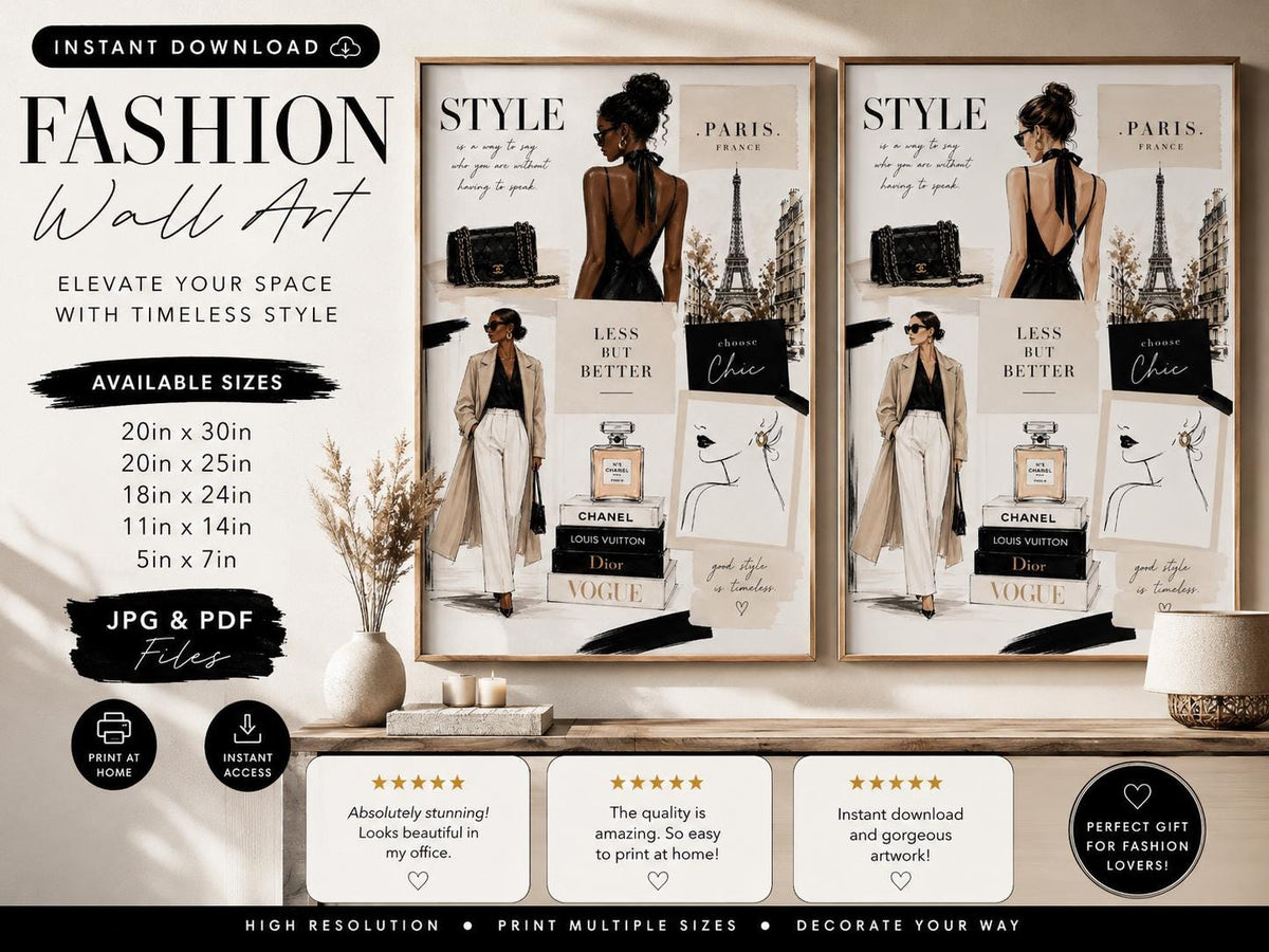 Chic & Minimal Fashion Prints