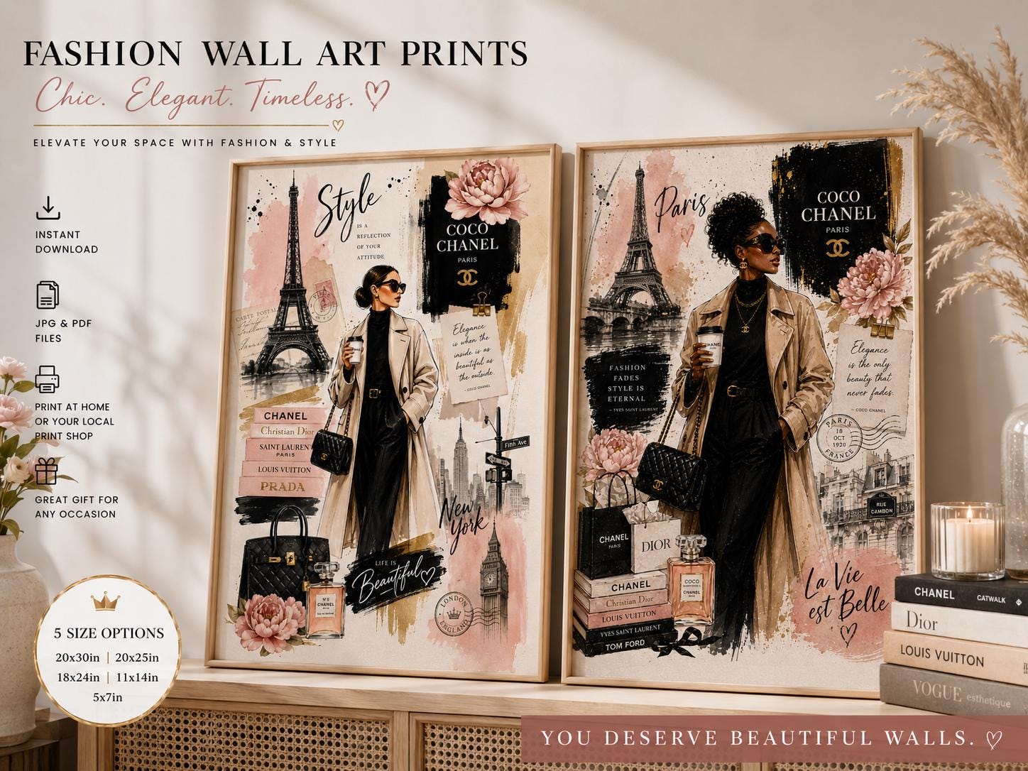Fashion Icon- Inspired Prints