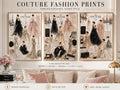 Couture Fashion Illustration Prints, Paris Haute Couture Wall Art, Vogue Style Decor (Digital Download)