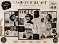 Vogue Style Fashion Collage Prints, Chic Editorial Posters (Digital Download)