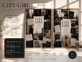 City Girl Fashion Collage Print, NYC Paris Milan Luxury Poster (Digital Download)