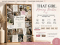 That Girl Morning Routine Wall Art, Neutral Wellness Collage Print (Digital Download)