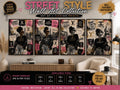 Street Style Luxury Fashion Wall Art Set, Collage Prints (Digital Download)